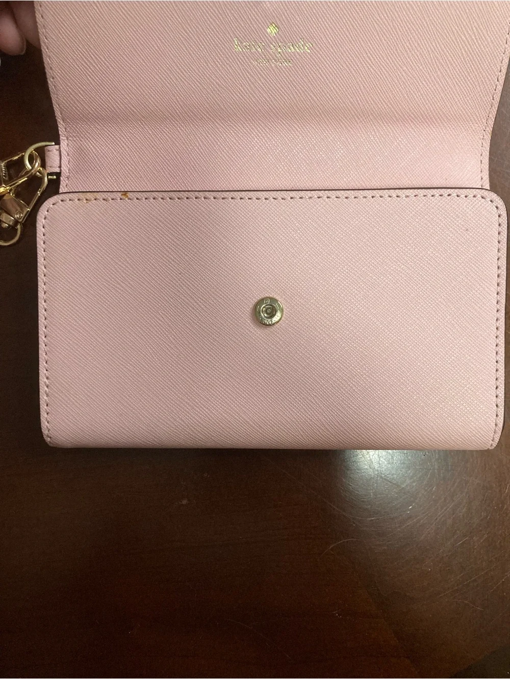 Kate Spade New York Cedar Street Tri-Fold Saffiano Leather Wallet/Wristlet NWOT